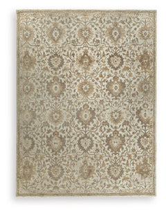 Sableridge Ivory/Taupe/Camel Extra Large Rug - Ornate Home