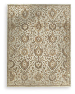 Sableridge Ivory/Taupe/Camel Large Rug - Ornate Home