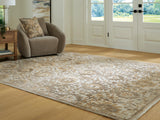 Sableridge Ivory/Taupe/Camel Large Rug - Ornate Home