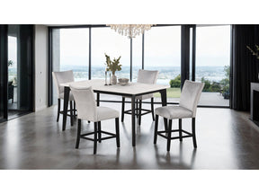 Sabro Black/White Rectangular Counter Height Table - Ornate Home