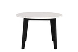 Sabro Black & White Round Counter Ht. Dining Room Table - Ornate Home