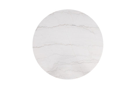 Sabro Black & White Round Counter Ht. Dining Room Table - Ornate Home