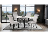 Sabro Black/White Round Dining Table - Ornate Home