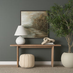 Sachi Beige with Stitching Pouf - Ornate Home