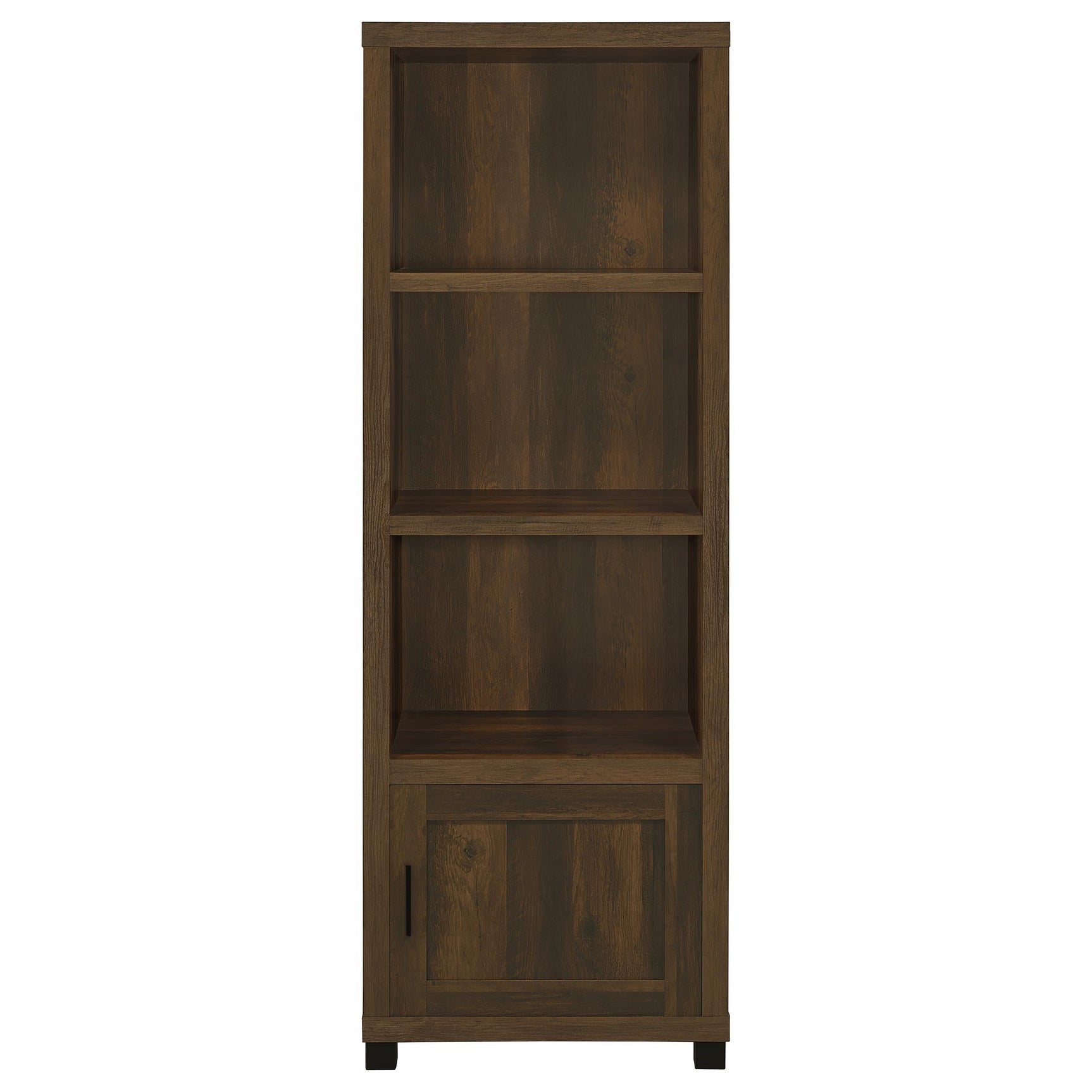 Sachin Dark Pine 3-shelf Engineered Wood Media Tower - Ornate Home