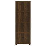 Sachin Dark Pine 3-shelf Engineered Wood Media Tower - Ornate Home
