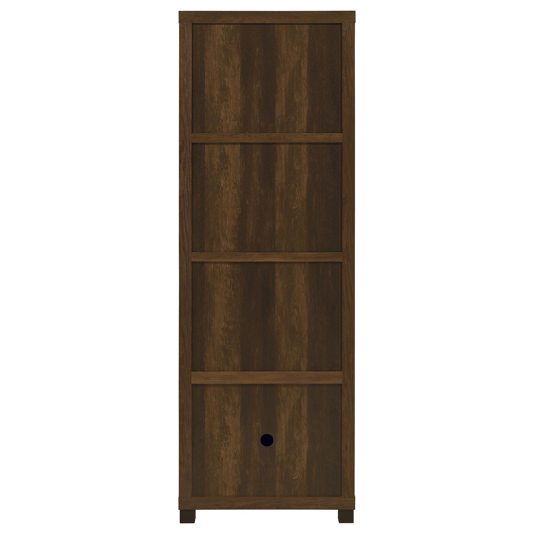 Sachin Dark Pine 3-shelf Engineered Wood Media Tower - Ornate Home