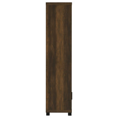 Sachin Dark Pine 3-shelf Engineered Wood Media Tower - Ornate Home