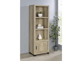 Sachin Distressed Pine 3-shelf Engineered Wood Media Tower - Ornate Home