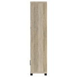 Sachin Distressed Pine 3-shelf Engineered Wood Media Tower - Ornate Home