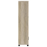 Sachin Distressed Pine 3-shelf Engineered Wood Media Tower - Ornate Home