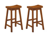 Saddleback Oak Pub Height Stool - Ornate Home