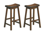 Saddleback Warm Cherry Pub Height Stool - Ornate Home
