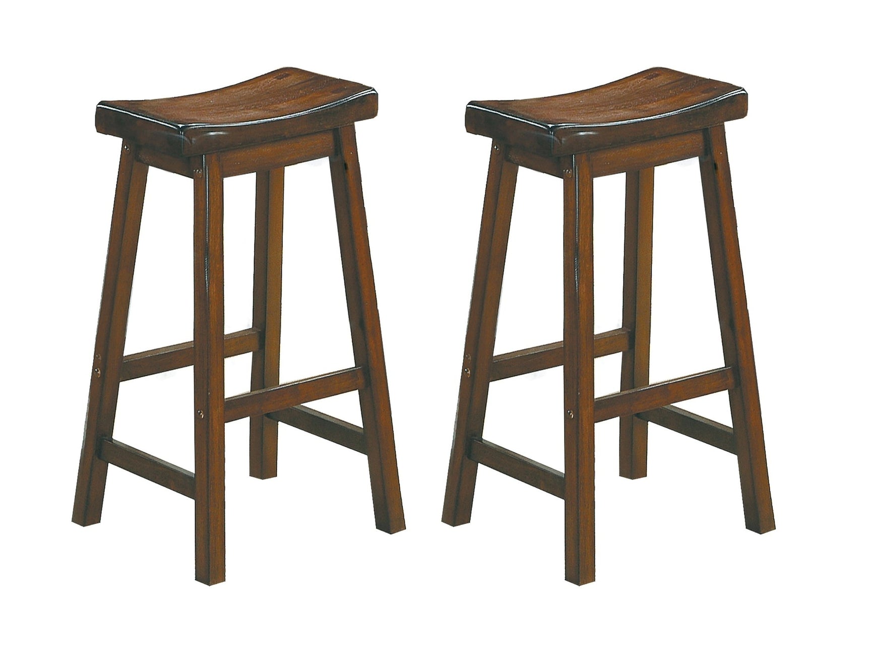 Saddleback Warm Cherry Pub Height Stool - Ornate Home