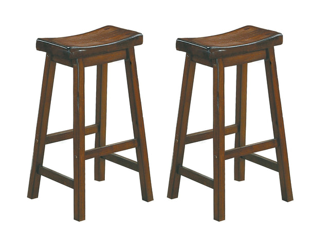 Saddleback Warm Cherry Pub Height Stool - Ornate Home