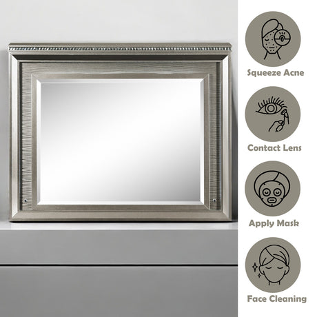 Sadie Dark Champagne Mirror (LED) - Ornate Home