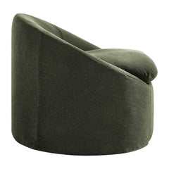 Sadie Sage Slipcovered Linen-Blend Round Accent Chair - Ornate Home