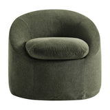 Sadie Sage Slipcovered Linen-Blend Round Accent Chair - Ornate Home