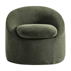 Sadie Sage Slipcovered Linen-Blend Round Accent Chair - Ornate Home