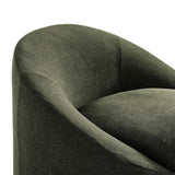Sadie Sage Slipcovered Linen-Blend Round Accent Chair - Ornate Home