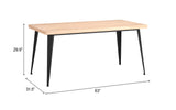 Saelen Natural Dining Table - Ornate Home