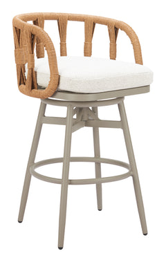Safal Multicolor Outdoor Swivel Barstool - Ornate Home