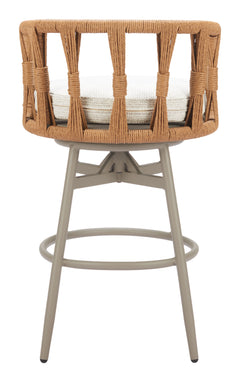 Safal Multicolor Outdoor Swivel Barstool - Ornate Home