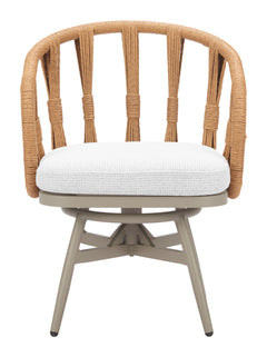 Safal Multicolor Outdoor Swivel Dining Chair - Ornate Home