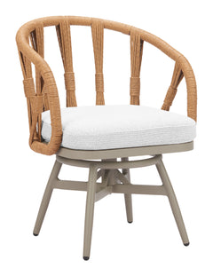 Safal Multicolor Outdoor Swivel Dining Chair - Ornate Home