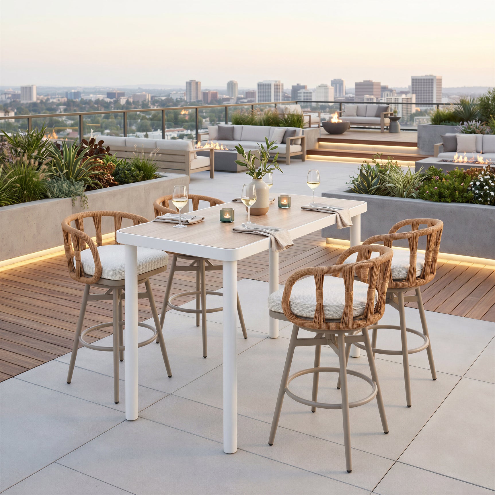 Safal Multicolor Swivel Barstool