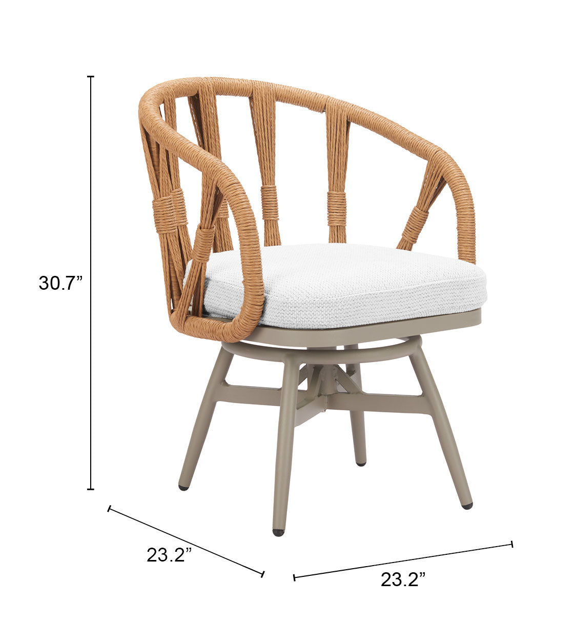 Safal Multicolor Swivel Dining Chair