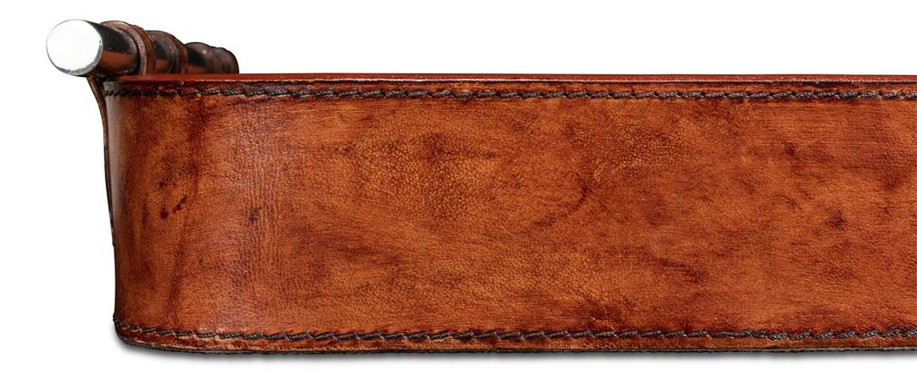 Safari Brown Leather Tray - Ornate Home