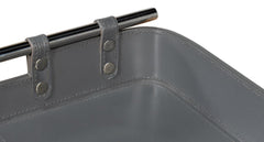 Safari Grey Leather Tray - Ornate Home