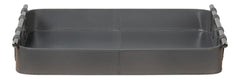 Safari Grey Leather Tray - Ornate Home