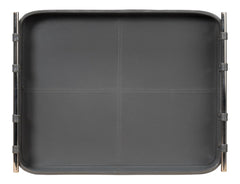 Safari Grey Leather Tray - Ornate Home