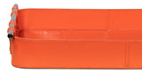 Safari Orange Leather Tray - Ornate Home