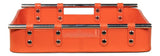 Safari Orange Leather Tray - Ornate Home