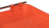 Safari Orange Leather Tray - Ornate Home