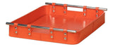 Safari Orange Leather Tray - Ornate Home