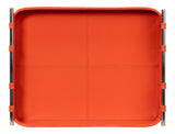 Safari Orange Leather Tray - Ornate Home