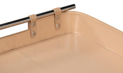 Safari Tan Leather Tray - Ornate Home
