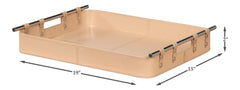 Safari Tan Leather Tray - Ornate Home