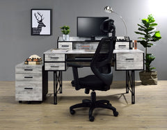 Safea Antique White Computer Desk - Ornate Home