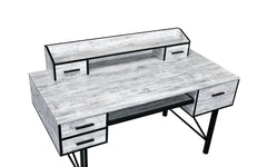 Safea Antique White Computer Desk - Ornate Home