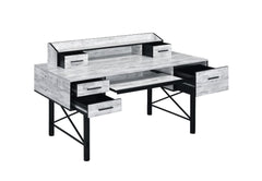 Safea Antique White Computer Desk - Ornate Home
