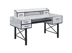 Safea Antique White Computer Desk - Ornate Home
