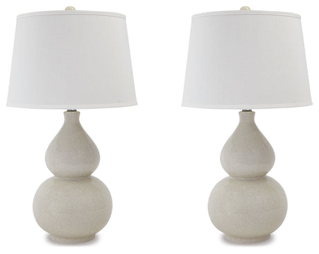 Saffi Cream Table Lamp (Set of 2) - Ornate Home
