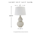 Saffi Cream Table Lamp (Set of 2) - Ornate Home