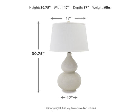 Saffi Cream Table Lamp (Set of 2) - Ornate Home