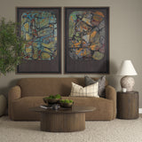 Saga Brown Textured Plush Fabric 3 Seater Sofa